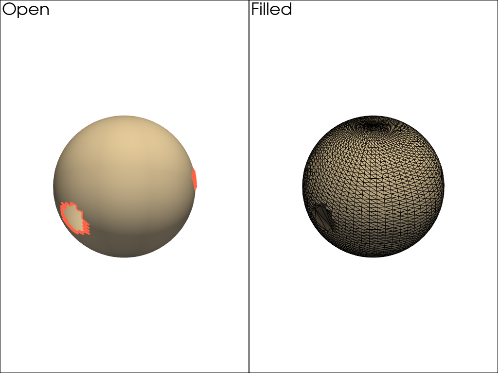 fill holes